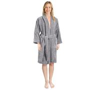 Hammetex Bathrobe 100% Cotton Unisex for Men and Women Quality 400 g/m² Quality Soft Absorbent Terry Towelling Bathrobe for Couples with Pockets