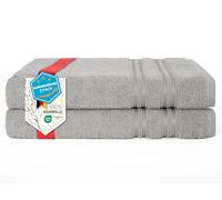 Hammetex Bathrobe 100% Cotton Unisex for Men and Women Quality 400 g/m² Quality Soft Absorbent Terry Towelling Bathrobe for Couples with Pockets