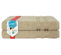 Hammetex Bathrobe 100% Cotton Unisex for Men and Women Quality 400 g/m² Quality Soft Absorbent Terry Towelling Bathrobe for Couples with Pockets