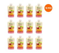Hammm Strawberry Apple Banana & Melon Puree Pouch (12x90g)