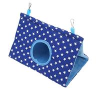 Hammock Bed Cozy Bird Hanging Tent with Round Hole Design for Budgies Parakeet, Warm Interior for Winter Nesting, Canvas Flannel Sponge Material for Comfort, 1 X Bird Hanging Tent (Type 2)
