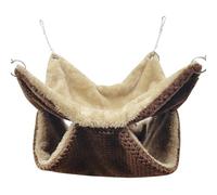 Hammock Birds Plush Hanging House Small Animals Squirrel Double Layer Hammock Beds Parrot Nest Squirrel Warm House Tunnel For Pets Tunnel Toy Accessories