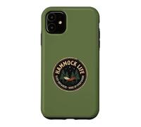 Hammock Camper Sleep Between Trees Outdoor Camping Humor Case for iPhone 11