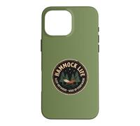 Hammock Camper Sleep Between Trees Outdoor Camping Humor Case for iPhone 16 Pro Max