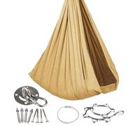 Hammock Chair for - Soft Breathable Camping Swing, Strong Extension Straps, Secure Installation Kit, Relaxing Sensory Hanging Bed | Patio Tent For Home, Home