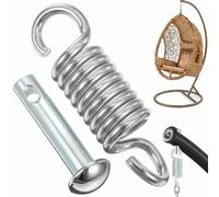 Hammock Chair Hanging Kit, 1 set Egg Chair Heavy Duty Hammock Spring Kit with Pin Bolt, 360° Rotation Stainless Steel Swing Hooks for Hanging Porch Seat, Swing, Rocking, Boxing Bags, (Load 300KG）