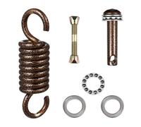 Hammock Chair Hanging Kit - 500LB Egg Chair Spring Pin Plug Hardware for Porch Swings & Hammocks, Heavy-Duty Suspension Kit with Bearing, Rustproof & Easy to Install(Coffee12.00X3.40X3.4)