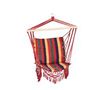 Hammock Chair Swing Colourful Striped Tree Hanging Seat Porch Indoor Outdoor Fabric Garden Furniture