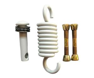 Hammock Chair Swing Spring - Durable Metal Suspension Kit with Secure Safety Clips 157.9x42.6mm | Reliable Ceiling Installation Accessory for Porch Basket Chair Punching Bag Outdoor Support