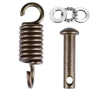 Hammock Chair Ultimate Hanging Kit - Egg Hammock Chair Spring Pin Plug Hardware- 500LB for Hanging Basket Chairs Hammock and Porch Swings Brown
