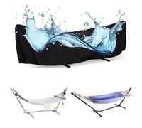 Hammock Cover,Hammock Stand Cover Waterproof,Heavy Duty Oxford Fabric Outdoor Garden Hammocks Covers,Swinging Hammock Covers for Outdoor Hammocks with Stand(Size:210D-370x140x93cm,Color:Black)