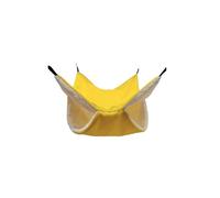 Hammock For Rats Double Thick Plush Warm Bed For Hamster House Nest Sleeping Bag Hanging Tree Beds Pet Rat Squirrel Hamster Nest(Yellow,S)