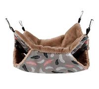 Hammock for Small Animals, 2 Tier Hot Hammock for Guinea Pig for Playing and Resting | Bed Cage for Small Animals for Chinchilla Parrot Sugar Glider Ferrets Hamster Playing