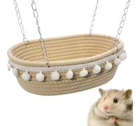 Hammock for Small Animals - 7.09 x 9.84 x 3.54 Inches Hanging Basket for Chinchillas Porcelain, Hiding in Ferret Cage, Warm Pet | Accessory for Ferrets, Squirrels, Petau
