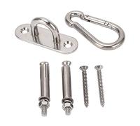 Hammock Hanging Hook Kit, Ceiling Hooks Hammock Hooks Stainless Steel Swing Suspension Hooks Hardware Kit U Type Fixing Hooks for Yoga Hammock Chair Sandbag