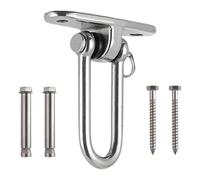 Hammock Hook: Screw Stand Hook with 360° Rotation | 400G Stainless Steel Hanging Plate | Heavy Duty Mount | Rust Proof Hardware for Chair by