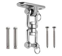 Hammock Hook: Screw Stand Hook with 360° Rotation | 400G Stainless Steel Hanging Plate | Heavy Duty Mount | Rust Proof Hardware for Chair by