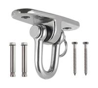 Hammock Hook: Screw Stand Hook with 360° Rotation | 400G Stainless Steel Hanging Plate | Heavy Duty Mount | Rust Proof Hardware for Chair by