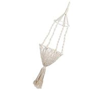 Hammock Pet Wall Hanging Pet Hanging Swing Basket Woven Cotton Blend Rope Net Bag Small Pet Cat Hanging Basket (A wooden bead model)