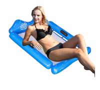 Hammock Pool Float | Inflatable Floating Multi-Purpose Lounger | Pool Float Chair - for Lake River Summer Party Games Tanning Dock Inside Outdoor Cruise Vacation