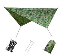 Hammock Rain Fly - Camping Tarp Shelter, Portable Tent Tarp | Tear Resistant Hammock Camping Tarp Rainfly Waterproof Camping Shelter Outdoor Adventure Travel Sunshade 7.55x4.59ft