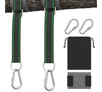 Hammock Straps Tree Swing Set Of 2 Hammock Tree Straps Swing Straps Hanging Kit Hammock Chair Hanging Garden Furniture Supplies Holds 1200KG