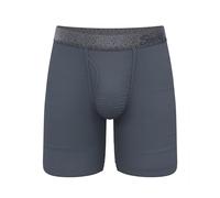 Hammock Support Long Leg Boxer Briefs for Men | Anti-Chafing, Moisture Wicking, Breathable, Tonal Grey, L