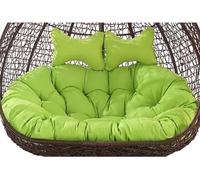 Hammock Swing Chair Cush for 2 Waterproof Thickened Replacement for Hanging Egg Chair Removable Double Seater Patio Cush Comfortable & (Mum Size)