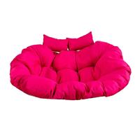 N/A Hammock Swing Chair Cushion, Washable Thicken Double Egg Chair Cushion Waterproof Outdoor Patio Wicker Loveseat Hanging Basket Seat Cushion for Patio Backyard Balcony,Pink