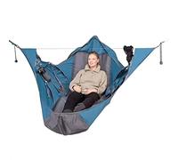 Hammock Tent Portable Triangle Hammock Anti-Mosquito Sunshade Tear-Proof Camping Hammock (One Person)(Color:blue,Size:one size)