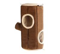 Hammock Warm Bed, Small Animal Cage, Guinea Pig Tunnel, Double-Sided Velvet Fleece Lining Easy to Attach Adorable Shape Sturdy Comfortable for Pets, Multicolor