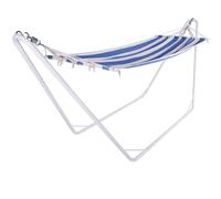 Hammock with metal frame 200x 80 cm - Cream blue