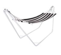 Hammock with Metal Frame Cream/Black 200x80cm