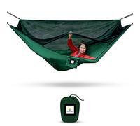 Hammock with Mosquito Net - Fully Reversible Bug Free Hammock Tent, Extra Large Sleeping Space, Bug Proof Netting & Suspension - Change The Way You Camp with Hammock Bliss Quality - No-See-Um No More