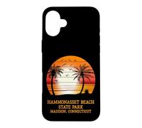Hammonasset Beach State Park Madison Connecticut Vintage Sun Case for iPhone 16 Plus