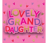 Hammond Gower Birthday Card for Granddaughter - Heart Design - Foil Finish with Embellishments - Bright Birthday Greeting Card for a Lovely Granddaughter - For Her
