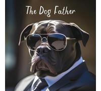 Hammond Gower Funny Birthday or All-Occasion Card - Staffy Dog 'The Dog Father' Joke - Handfinished with Diamante Gems - Blank Inside - For Him - Amusing Animal Greeting Card