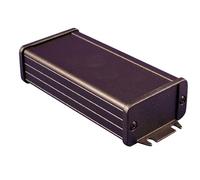 Hammond IP65 Extruded Aluminium Black with Flanged Panel 120x59x31