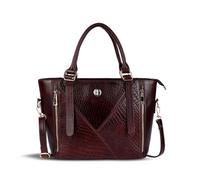 HAMMONDS FLYCATCHER Genuine Leather Branded Ladies Office Bag for Woman Stylish Big Size Spacious Office Bag for Women Shoulder Ladies Purse Handbag for Woman Big Size, Blush Brown