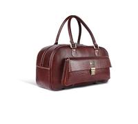 HAMMONDS FLYCATCHER Genuine Leather Brown Travel Bag/Travel Bags for Luggage/Cabin Luggage Bags for Flight/Leather Travel Bags for Men/Women (16") Travel Duffle Bags - for Air Travel, Business Trips
