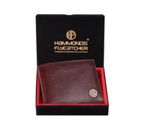 HAMMONDS FLYCATCHER Genuine Leather Wallets for Men | Black Men's Wallet | FID Protected Leather Wallet for Men | Mens Wallet with 4 Card Slots | Purse for Men/Money Bag for Men - Gift for Him, Brown