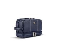 HAMMONDS FLYCATCHER Men's Genuine Leather Shaving Bag -Leatheropp Kit Travel Toiletry Bag-Hygiene & Grooming Kitganizer-Cruelty-Free Leather and Hand Stitched Vanity CaseTC4004 S Royal Blue