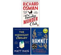 Hamnet, Midnight Library Matt Haig, Thursday Murder Club 3 Books Collection Set