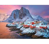 Clementoni - 35144 collection Hamnøy Village - Jigsaw Puzzle 500 Pieces, Jigsaw Puzzle For Adults - Made In Italy