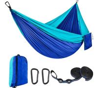 Hamock Outdoor Leisure Double 2 Person 300x200 Cm Hammocks 440lbs Ultralight Camping Hammock With Backpack Garden Hammock(F)