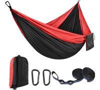Hamock Outdoor Leisure Double 2 Person 300x200 Cm Hammocks 440lbs Ultralight Camping Hammock With Backpack Garden Hammock(G)