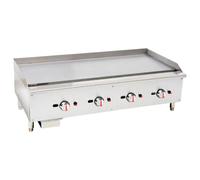Hamoki 4 Burner Countertop Gas Griddle - 1200mm Wide Nat Gas/LPG