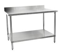 Hamoki Catering Stainless Steel Wall Prep Table 900mm Wide 100mm Upstand IMT-096B