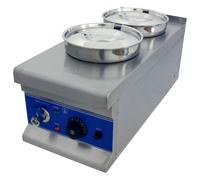 Hamoki Commercial 2 Round Pot Bain Marie with Drain Tap 2 x 4 Ltr Plug In BM-2x4