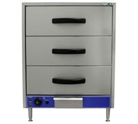 Hamoki Commercial 3 Drawer Warming Drawer 3 x GN 1/1 - Wet Heat Plug In WL-03-1